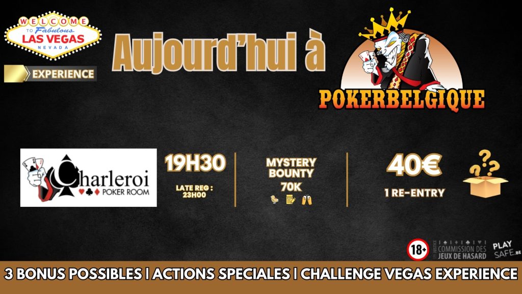 Ce mercredi 03/01 à Poker Belgique : Mystery Bounty!
