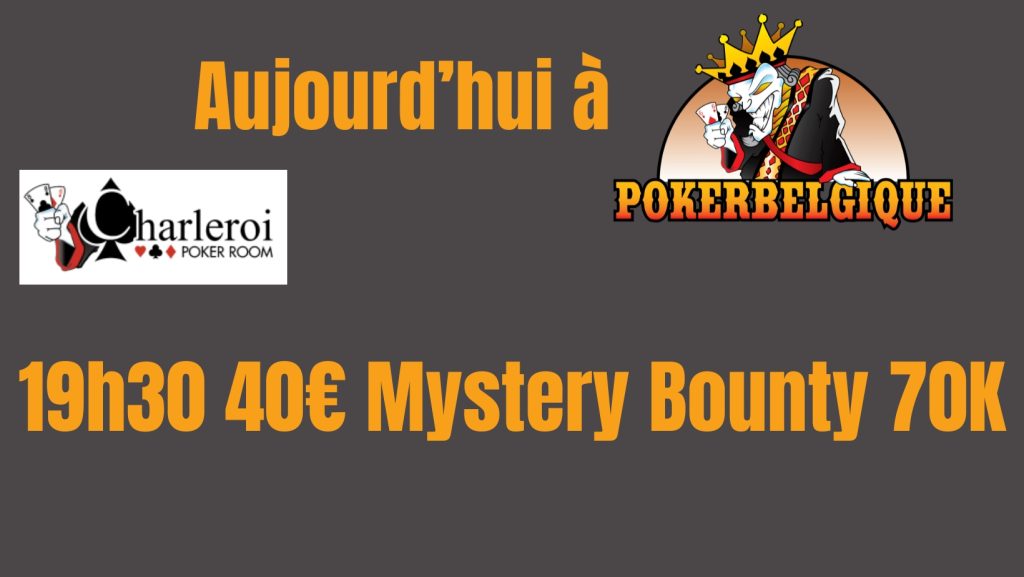 Ce mercredi 13/12 à Poker Belgique : Mystery Bounty!