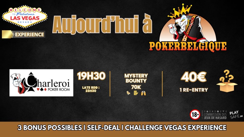 Ce mercredi 10/01 à Poker Belgique : Mystery Bounty!