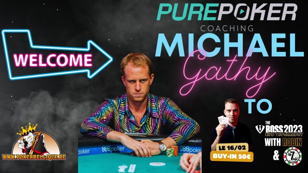 Breaking news : Michaël Gathy de la team Pure Poker annonce sa venue au BOSS2023 Live Tournament et vient avec des cadeaux!
