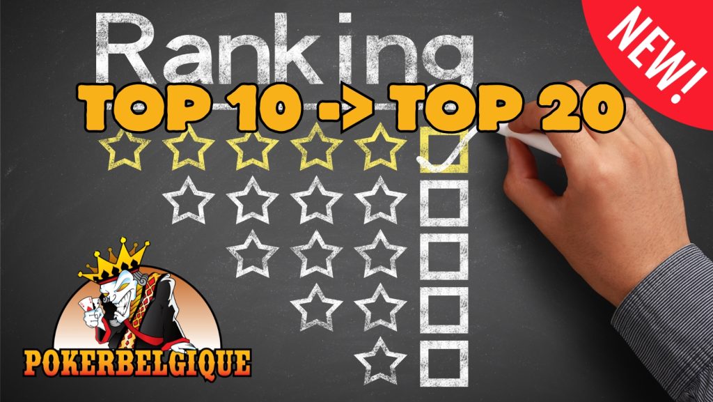 Le ranking mensuel passe en mode TOP20 pour votre plus grand plaisir!